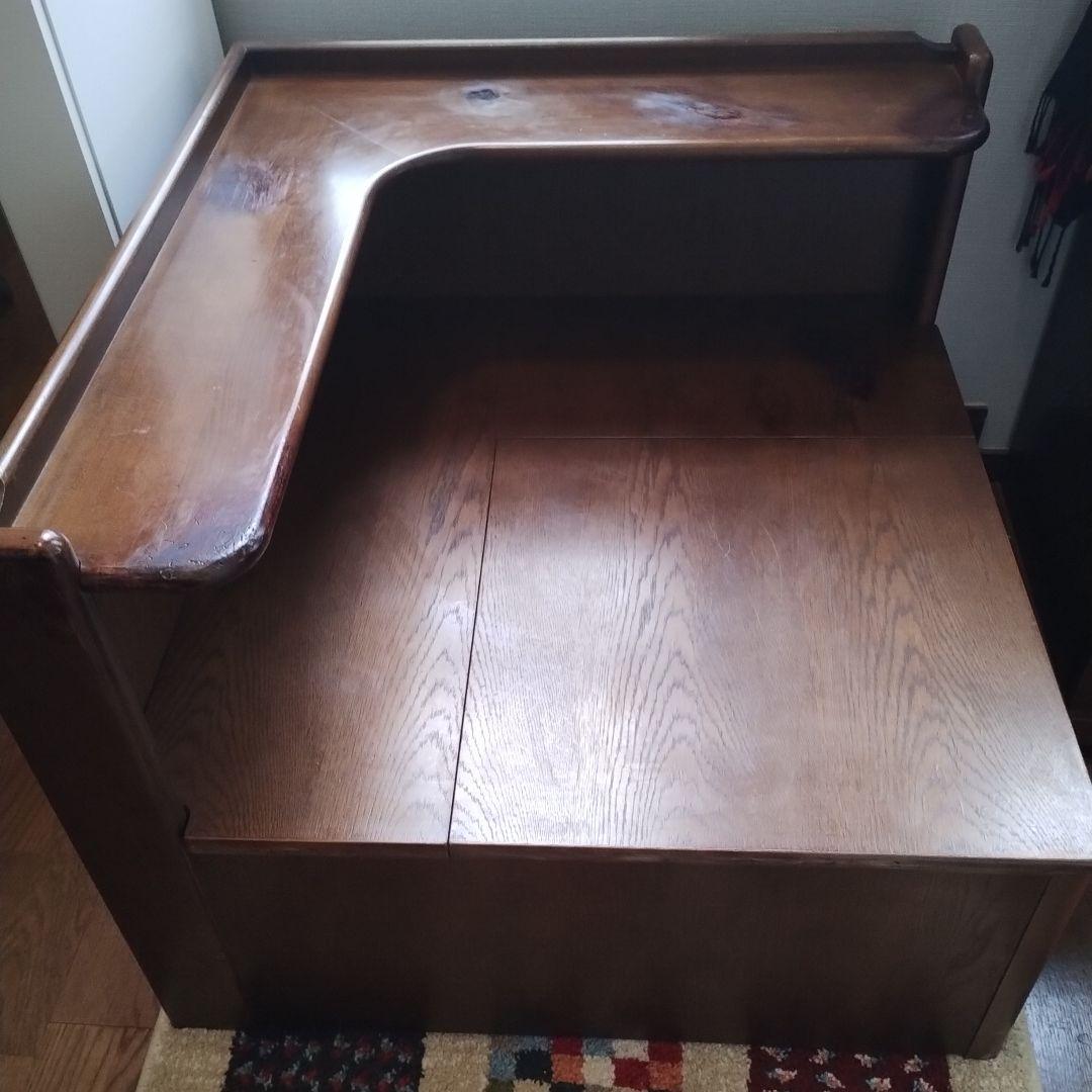 ダークブラウン 木製 L字型コーナーボード　値下げ