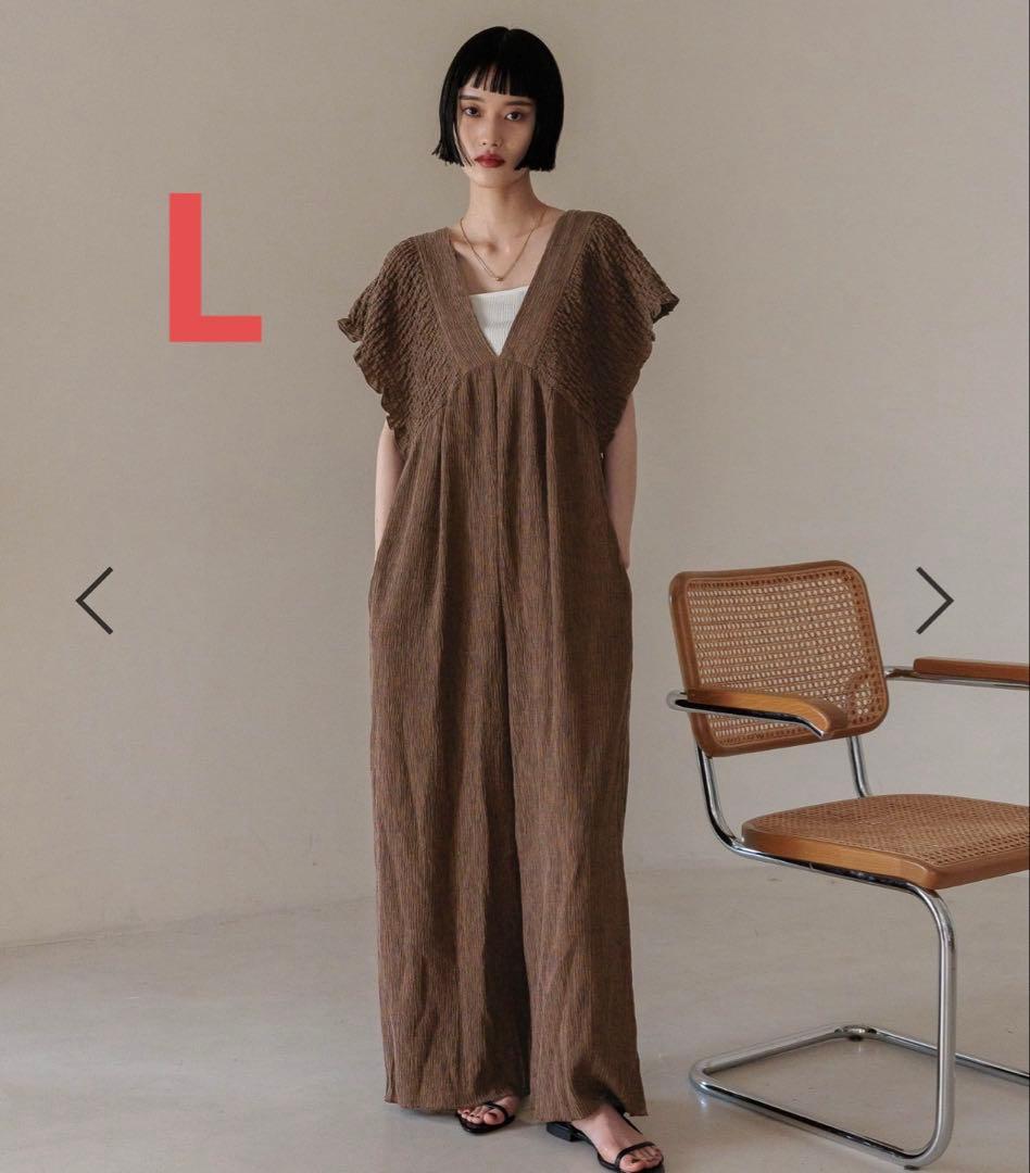 ローリーズファーム ヨウリュウシャーリングサロペット ブラウン