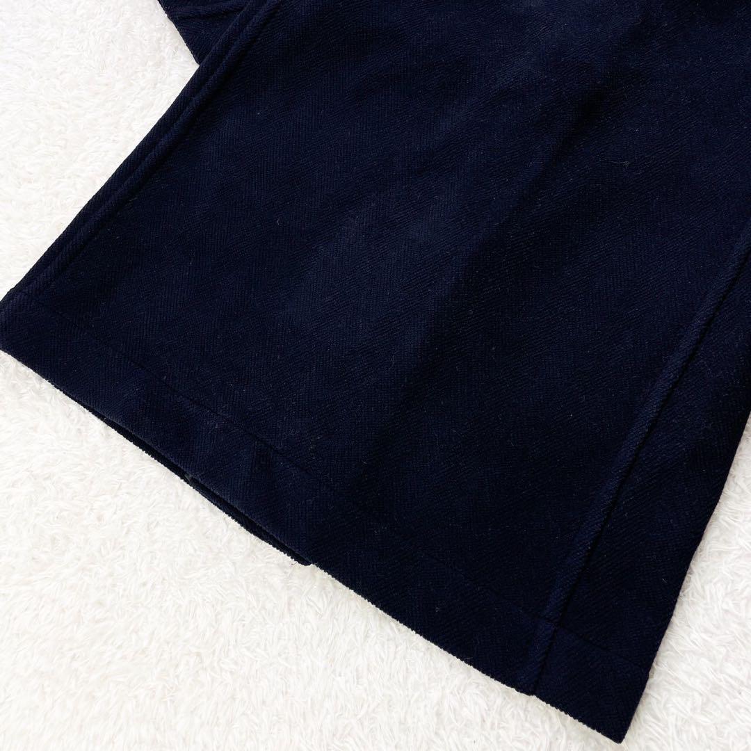 ブルックスブラザーズ ダッフルコート ヘリンボーン ムーアブルック社 ネイビー