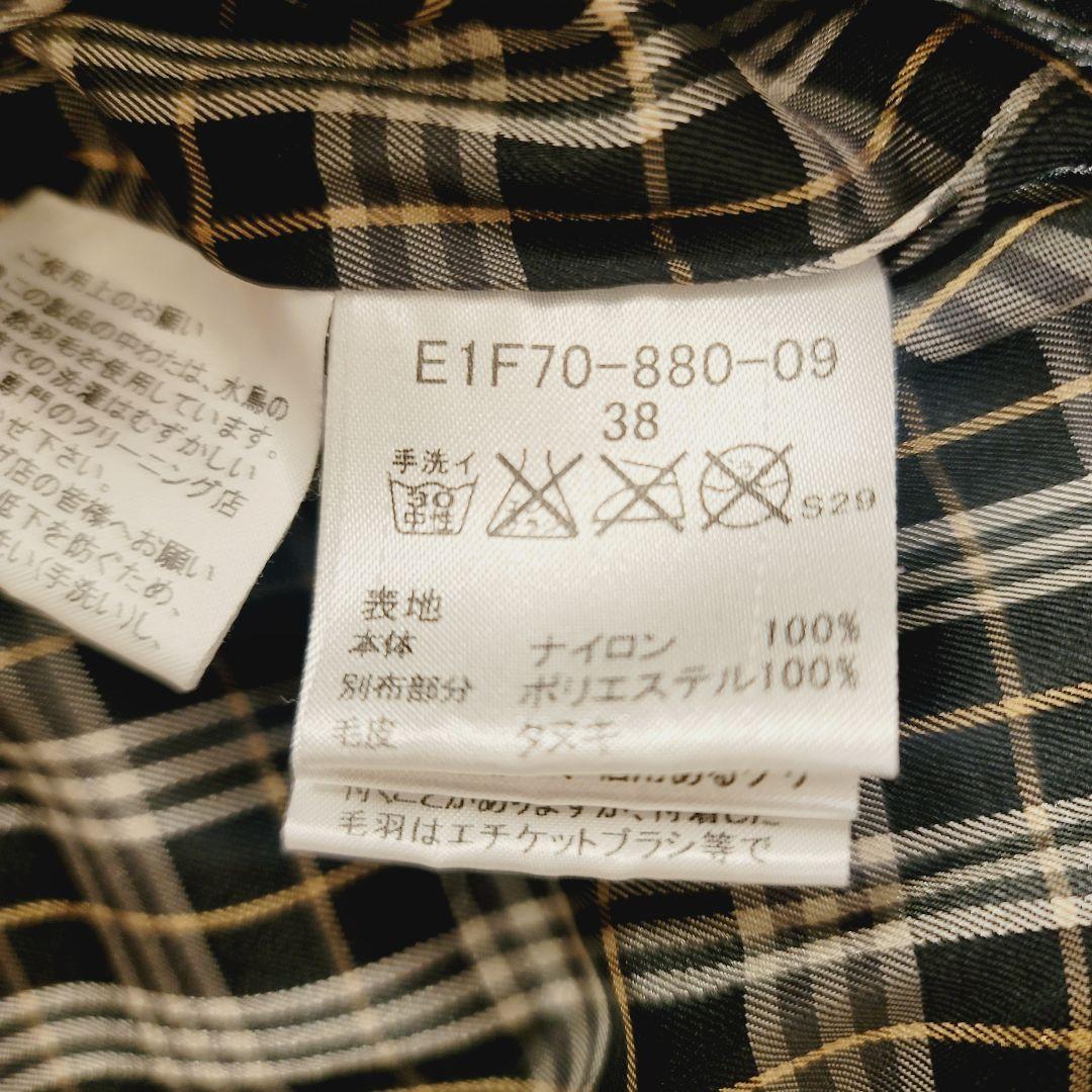 極美品☆BURBERRYブルーレーベルダウンコートジャケットフード付ノバチェック