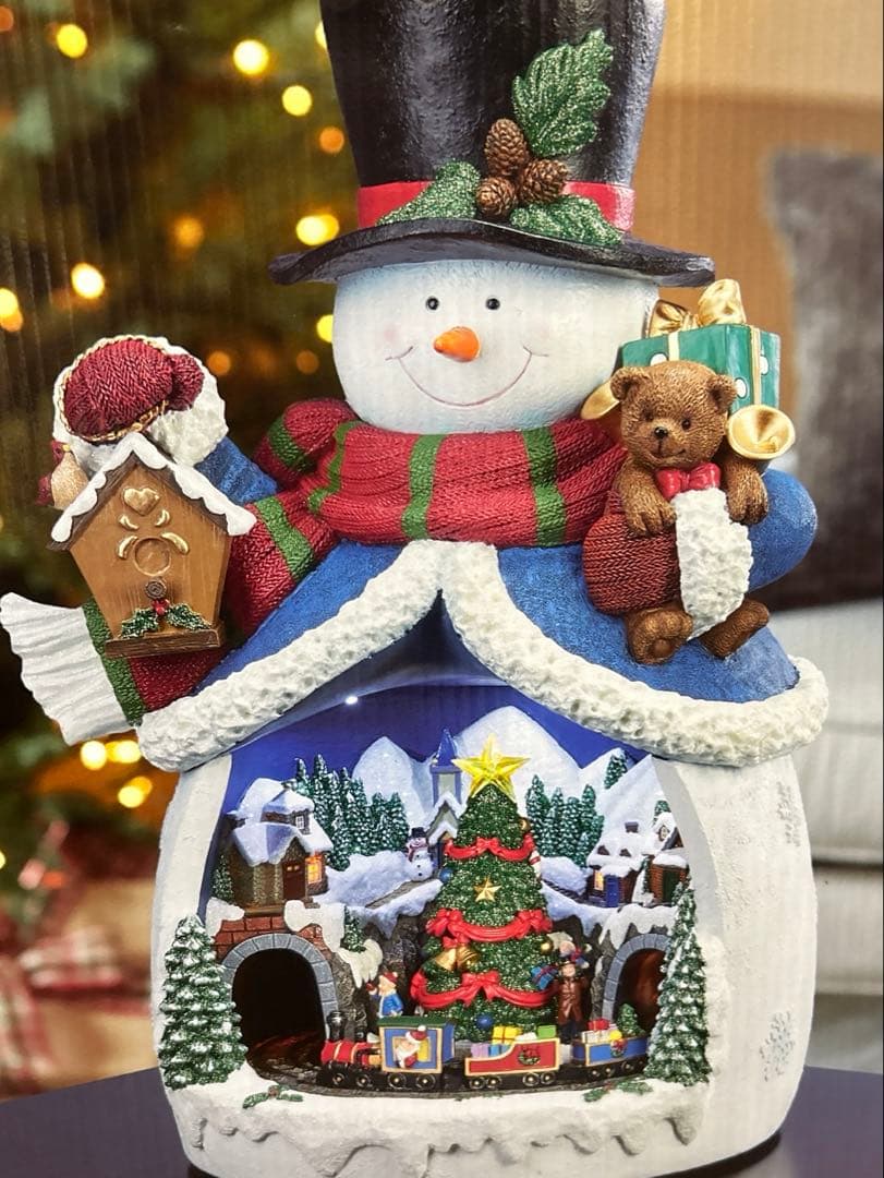 スノーマン 置物 LED 音楽 コストコ クリスマス