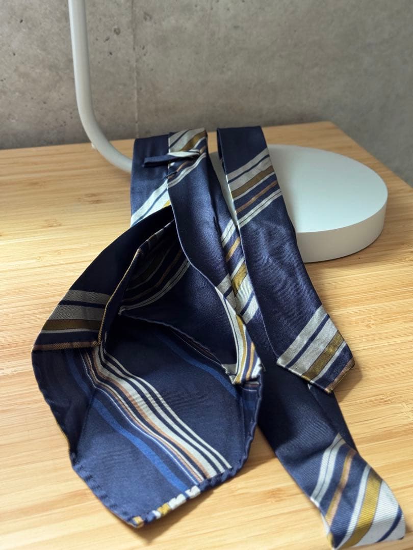 aki17さま専用Atto Vannucci ストライプネクタイ セッテピエゲ