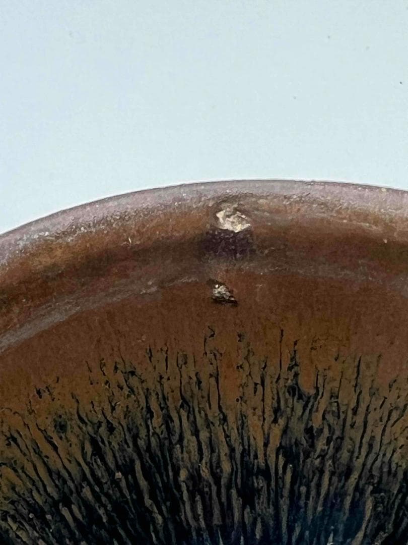 南宋時代　禾目天目茶碗　建窯茶盞 【旧家蔵出し】 希少貴重 唐物(F-93)