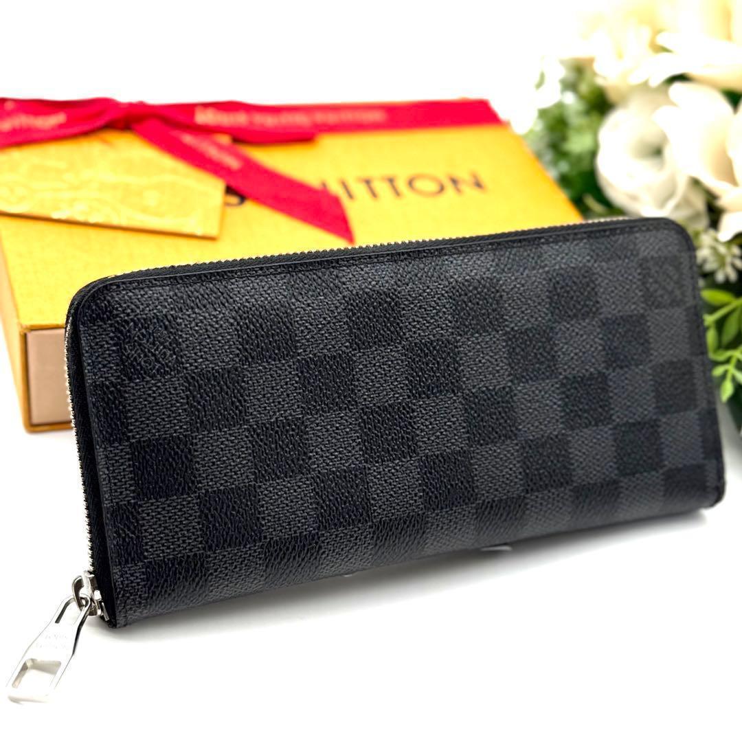 極上美品❣️ルイヴィトン ダミエ グラフィット ヴェルティカル　長財布　 N75