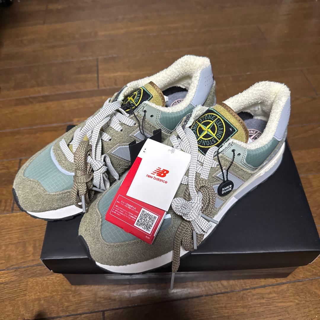 靴 Stone  New Balance 574 LegacyGreen