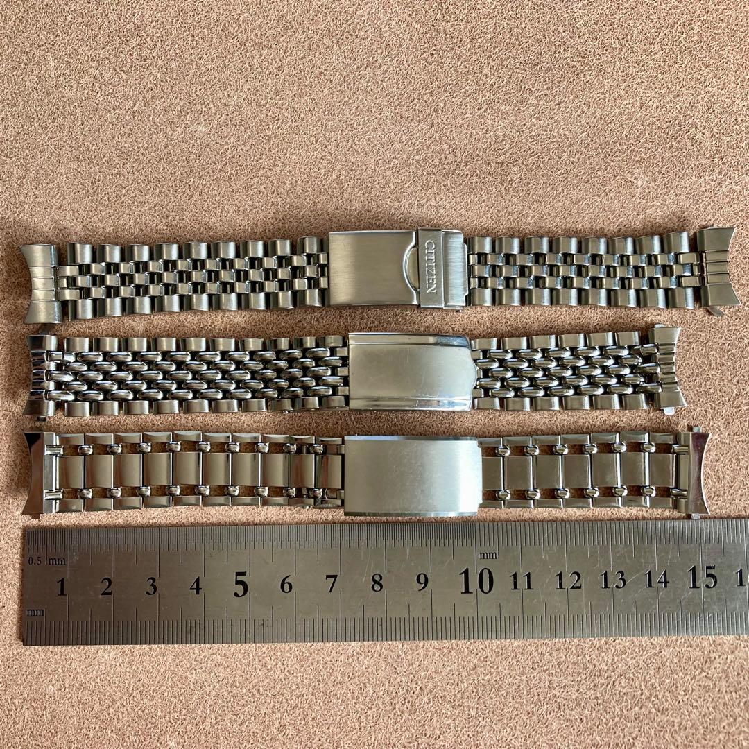 ヴィンテージ シチズン 純正ブレス 18mm 3本まとめて