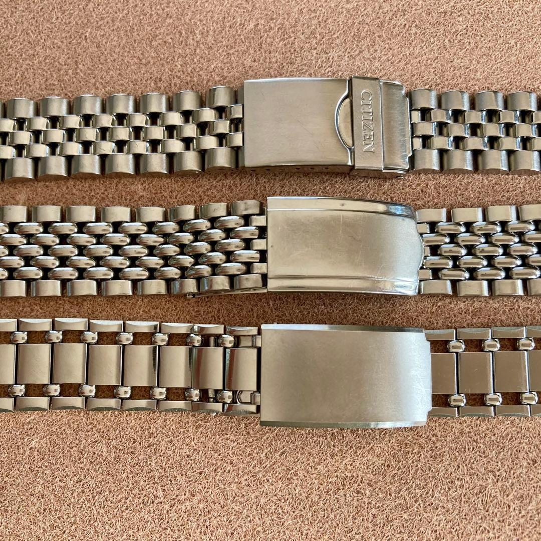 ヴィンテージ シチズン 純正ブレス 18mm 3本まとめて