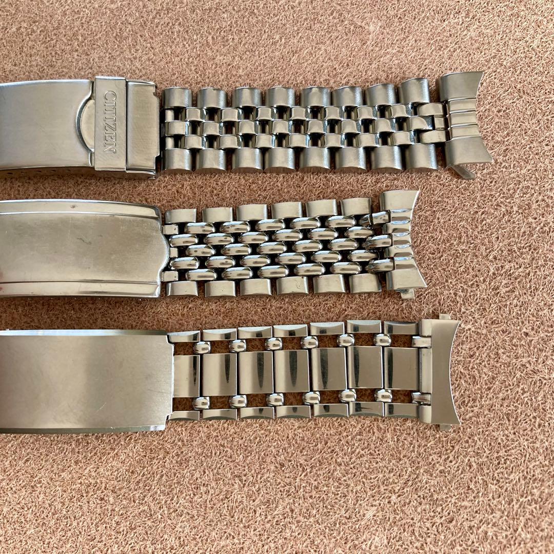 ヴィンテージ シチズン 純正ブレス 18mm 3本まとめて