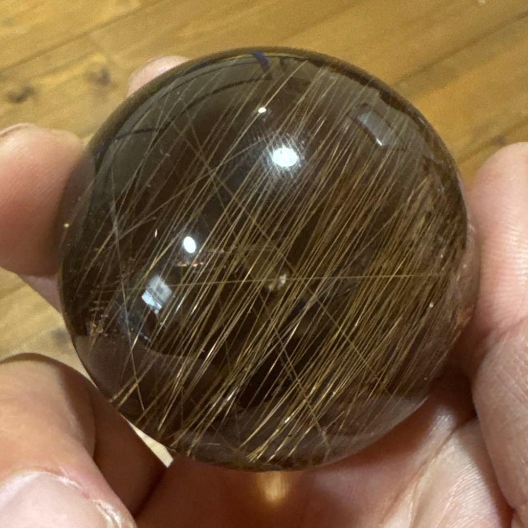 【極上品】コレクション級　ゴールドルチルスフィア 丸玉　約5.2cm