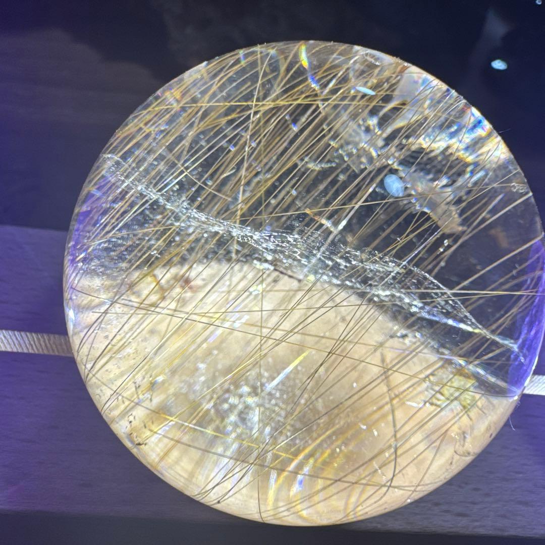 【極上品】コレクション級　ゴールドルチルスフィア 丸玉　約5.2cm