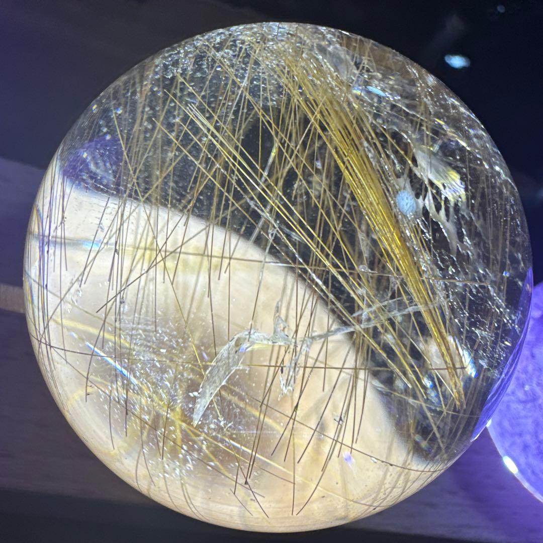 【極上品】コレクション級　ゴールドルチルスフィア 丸玉　約5.2cm