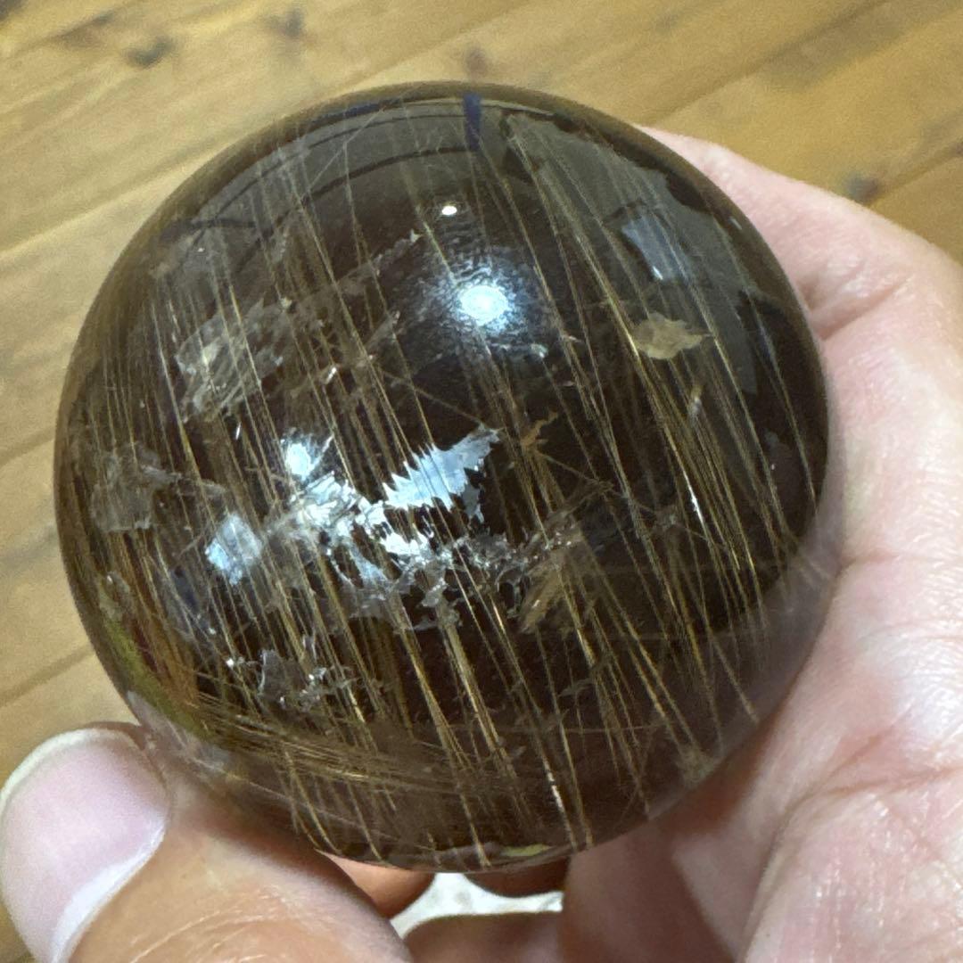 【極上品】コレクション級　ゴールドルチルスフィア 丸玉　約5.2cm