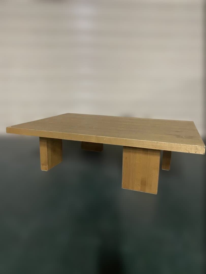 ライトオーク系　大きめローテーブル　折り畳み机