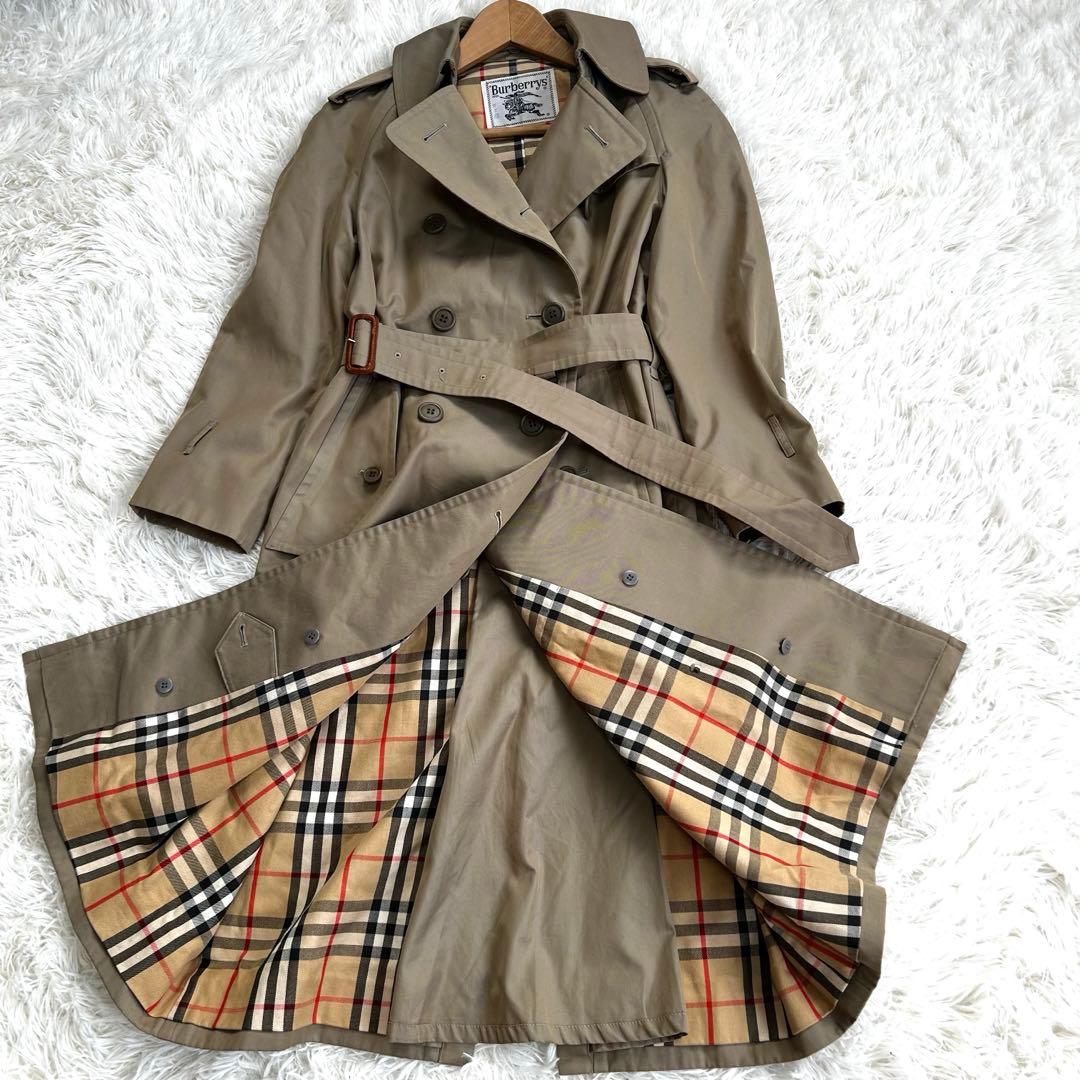 Burberrys 白タグ ノバチェック トレンチコート ロング丈　訳あり