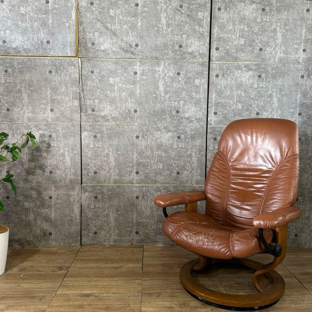 ꧁EKORNES エコーネス꧂ストレスレスチェア パーソナル アーム 本革レザー