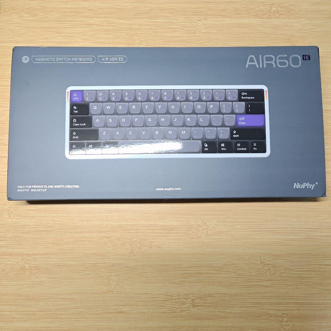 NuPhy AIR60 HE ロープロファイルラピッドトリガーキーボード