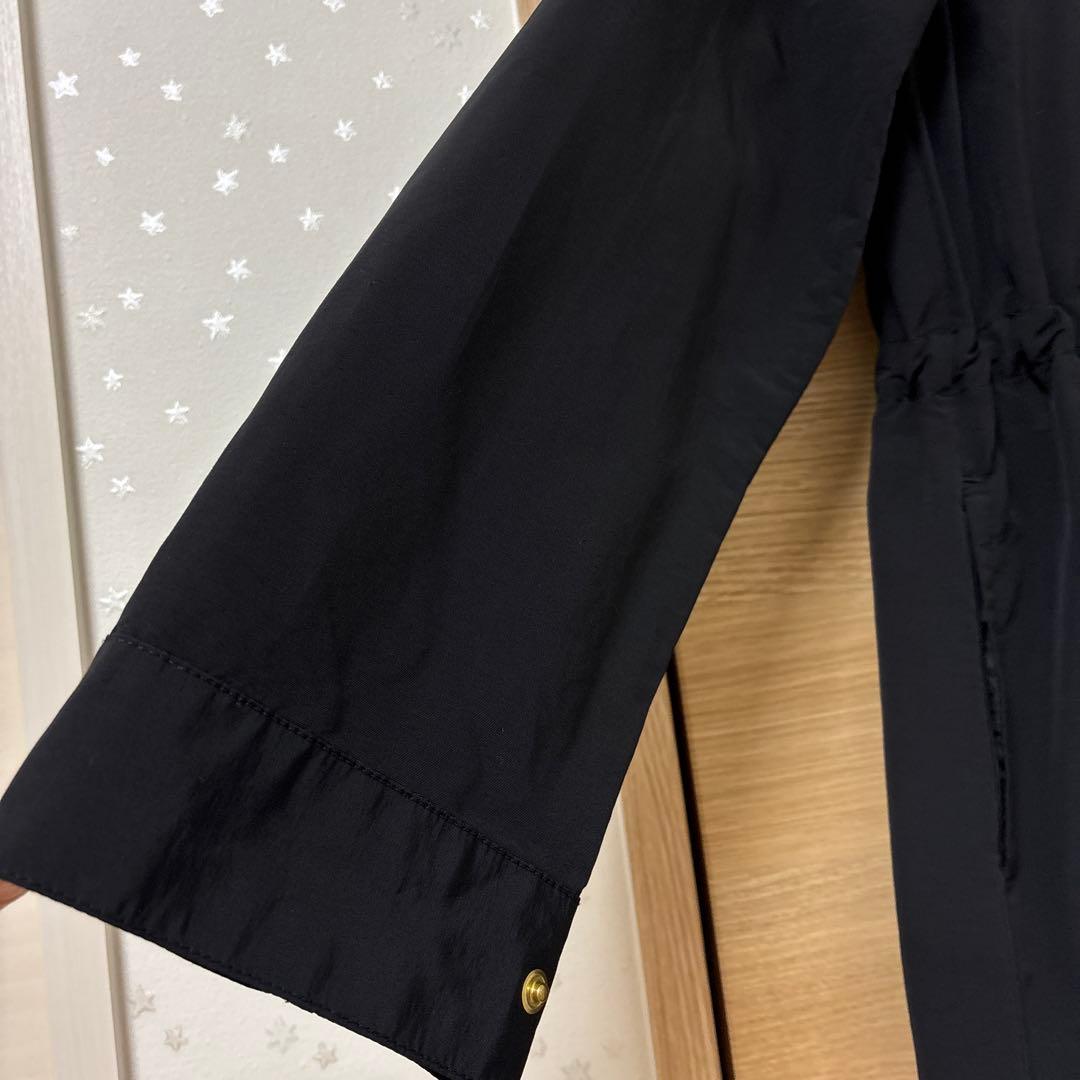 our 頼れるノーカラーコート　ブラック　旧モデル