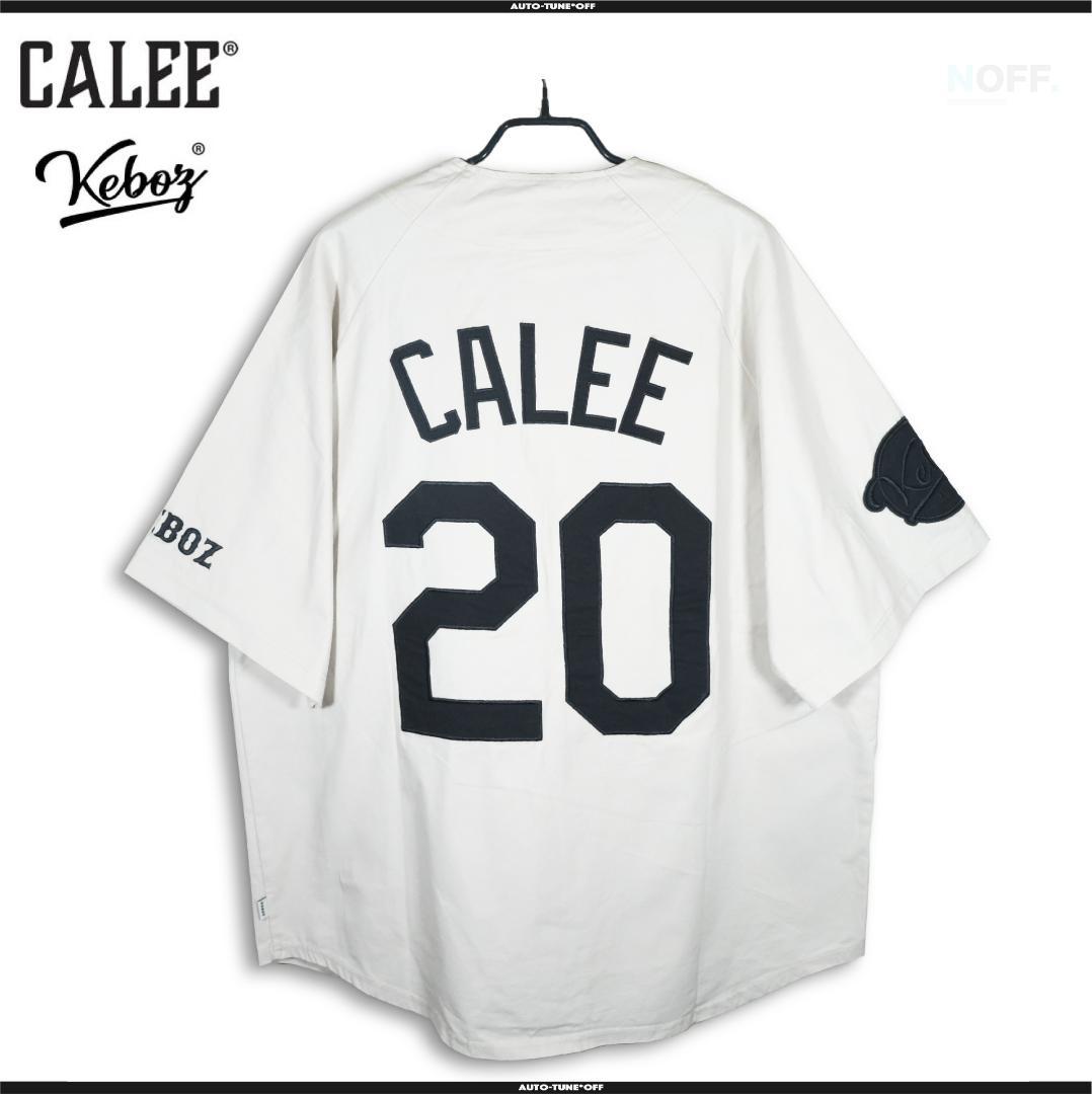 CALEE KEBOZ ケボズ  BASEBALL SHIRT L WHITE