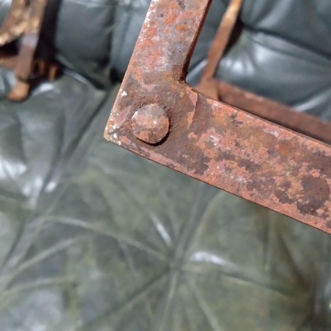 吉原型　五徳　【特大】　長火鉢用　レトロ　鉄