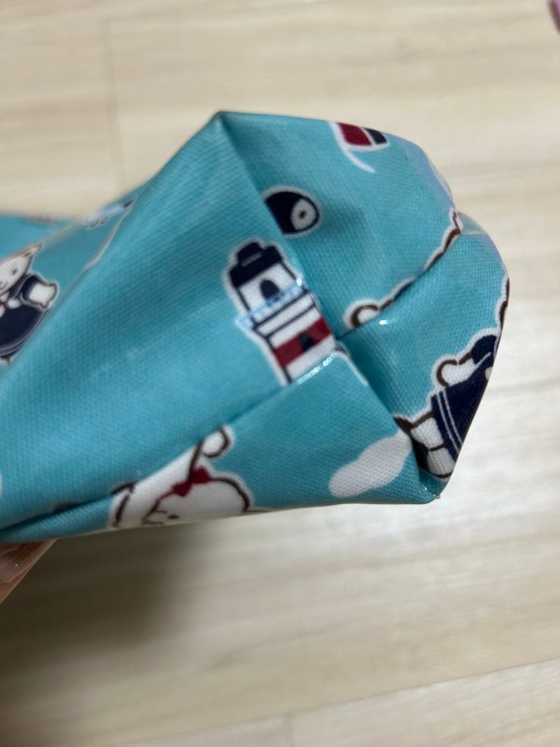 【美品】ファミリア トートバッグ マリン