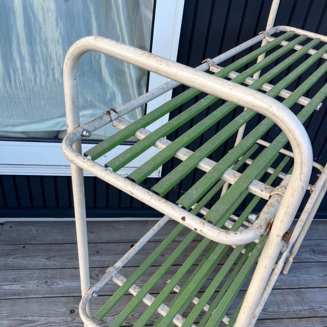 北欧レトロ アイアンフレーム スチールラック プランターラック 花台 飾り棚