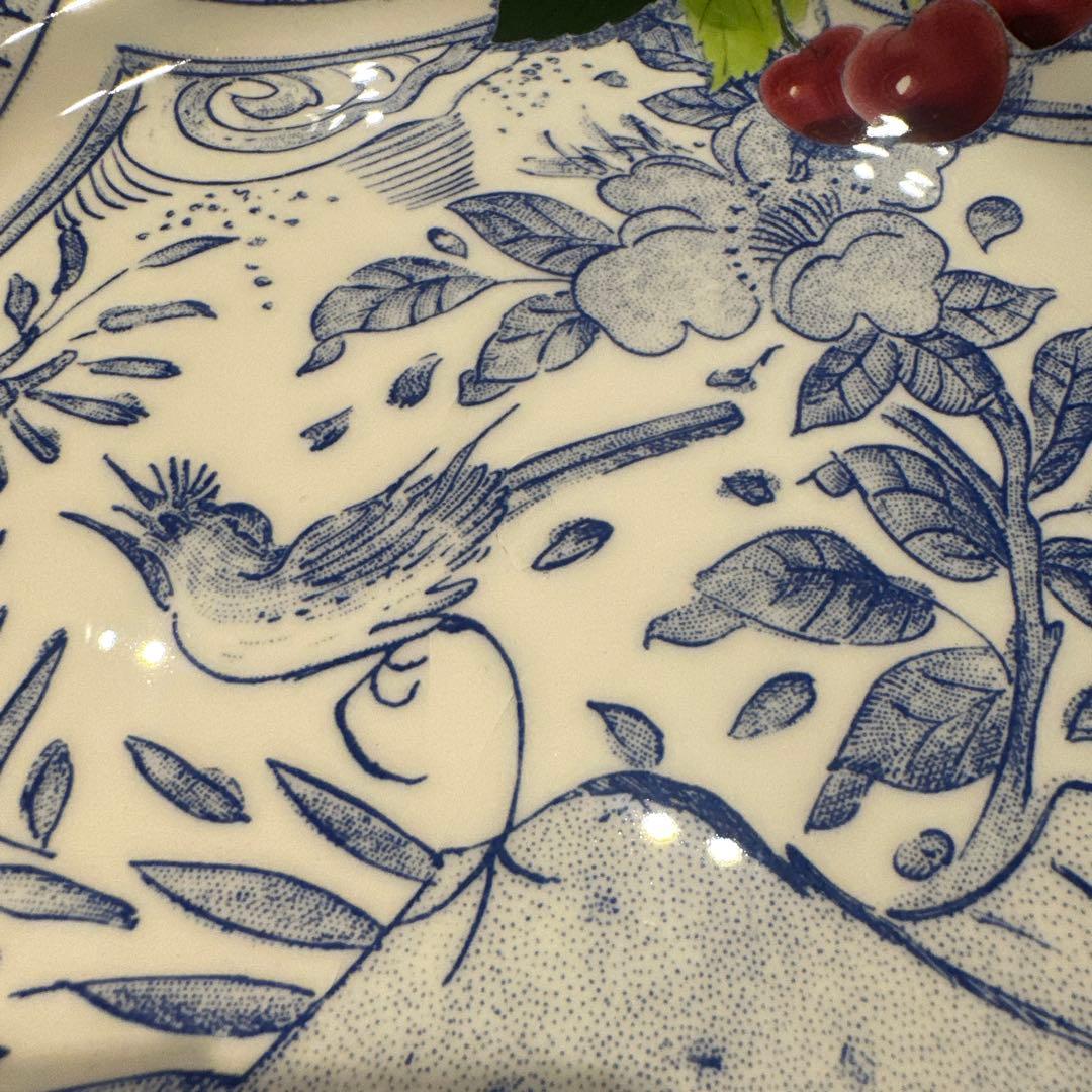 ジアン オワゾブルー ディナープレート×2 ほぼ未使用 France 27cm