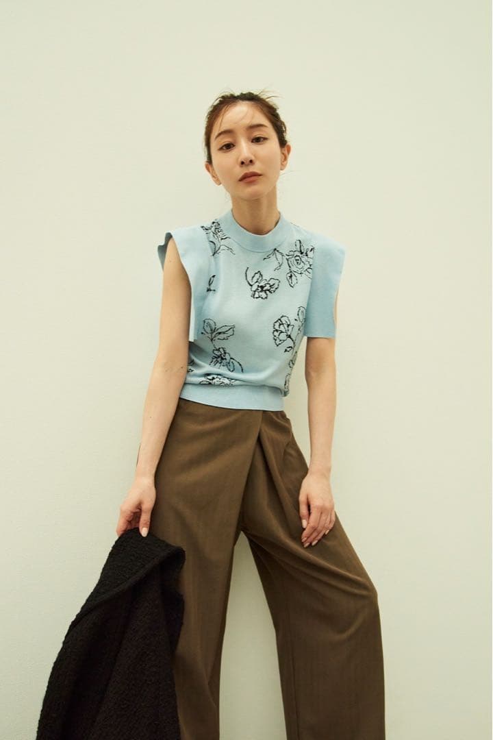 【新品】 田中みな実 × CLANE SLEEVE KNIT TOPS