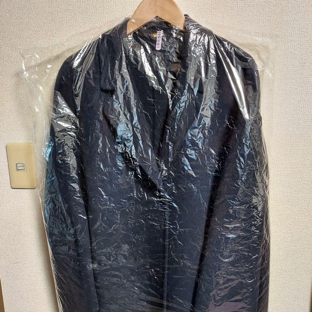 Deuxiemeclasse◇24AW◇ウールアンゴラ リバーコート◇ネイビー