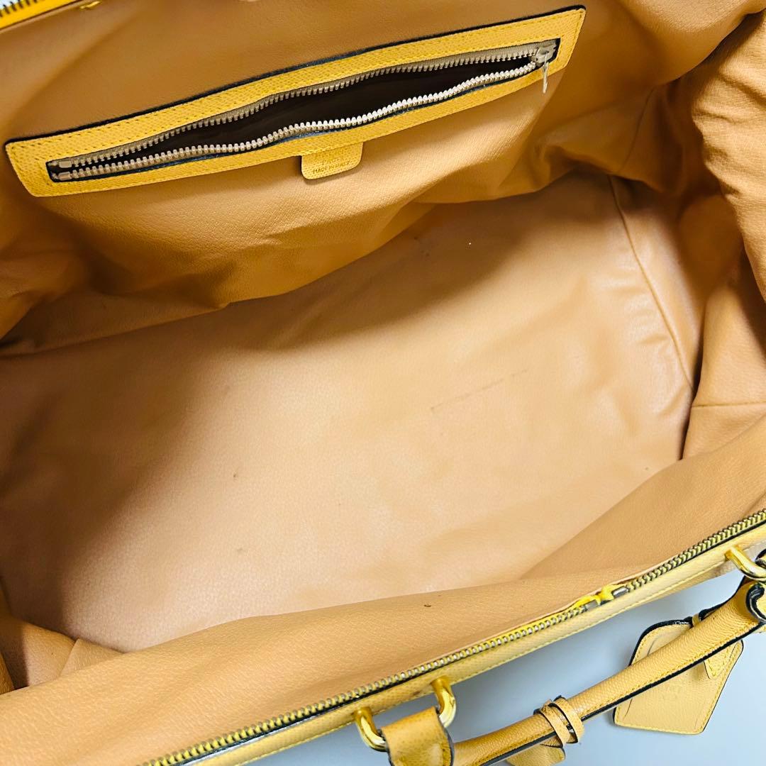 CELINE セリーヌ ボストンバッグ トラベルバッグ 大容量 イエロー系