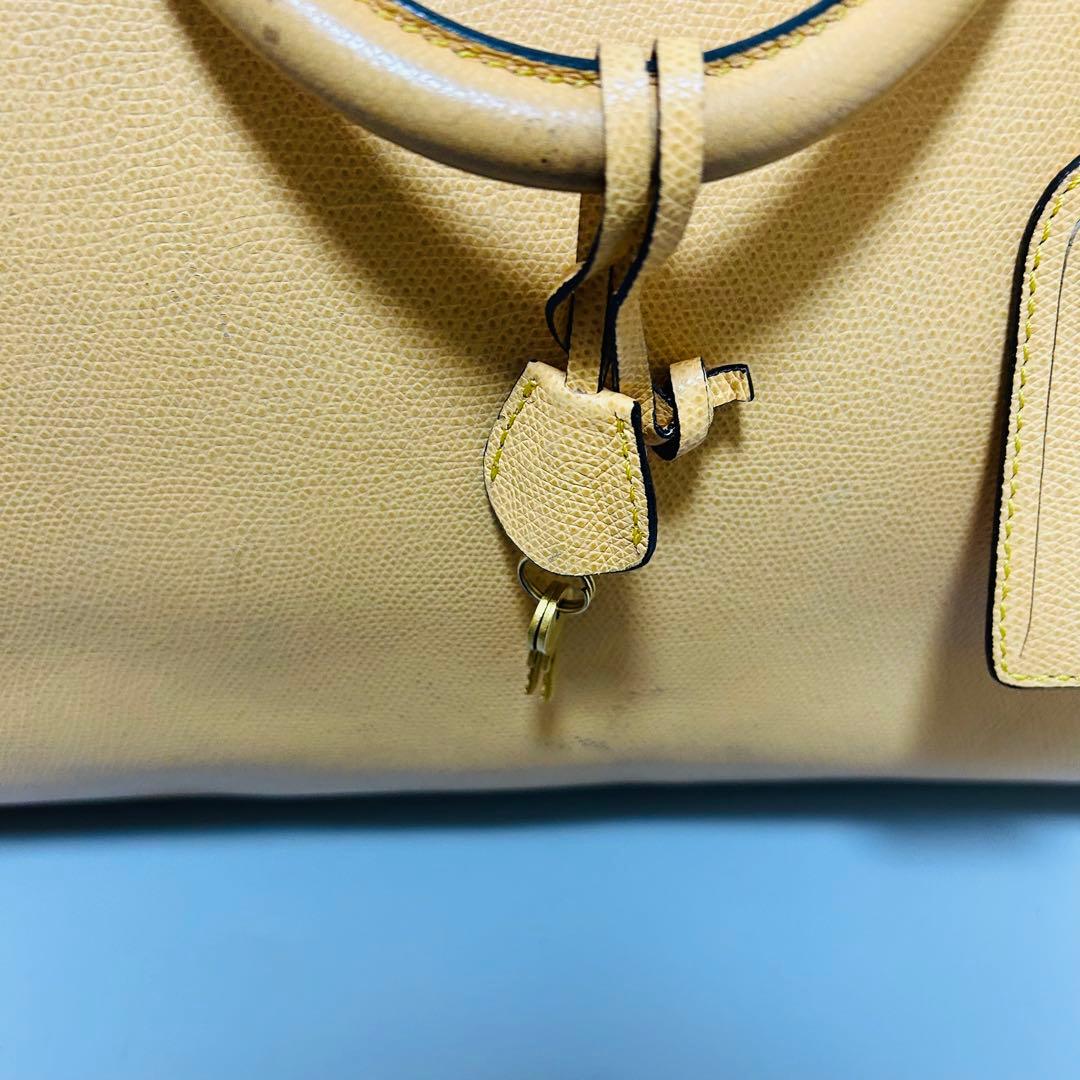 CELINE セリーヌ ボストンバッグ トラベルバッグ 大容量 イエロー系