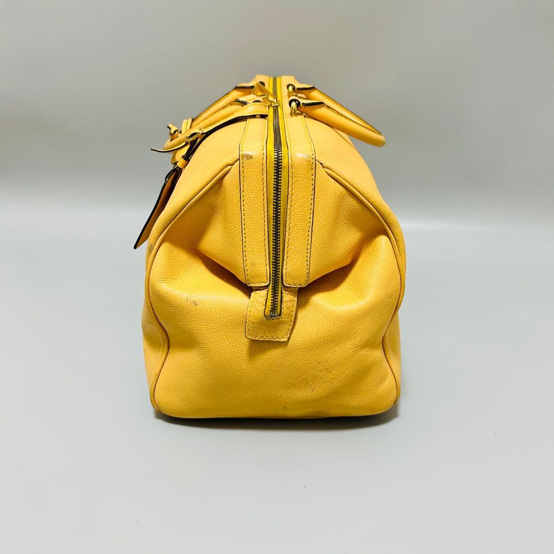 CELINE セリーヌ ボストンバッグ トラベルバッグ 大容量 イエロー系