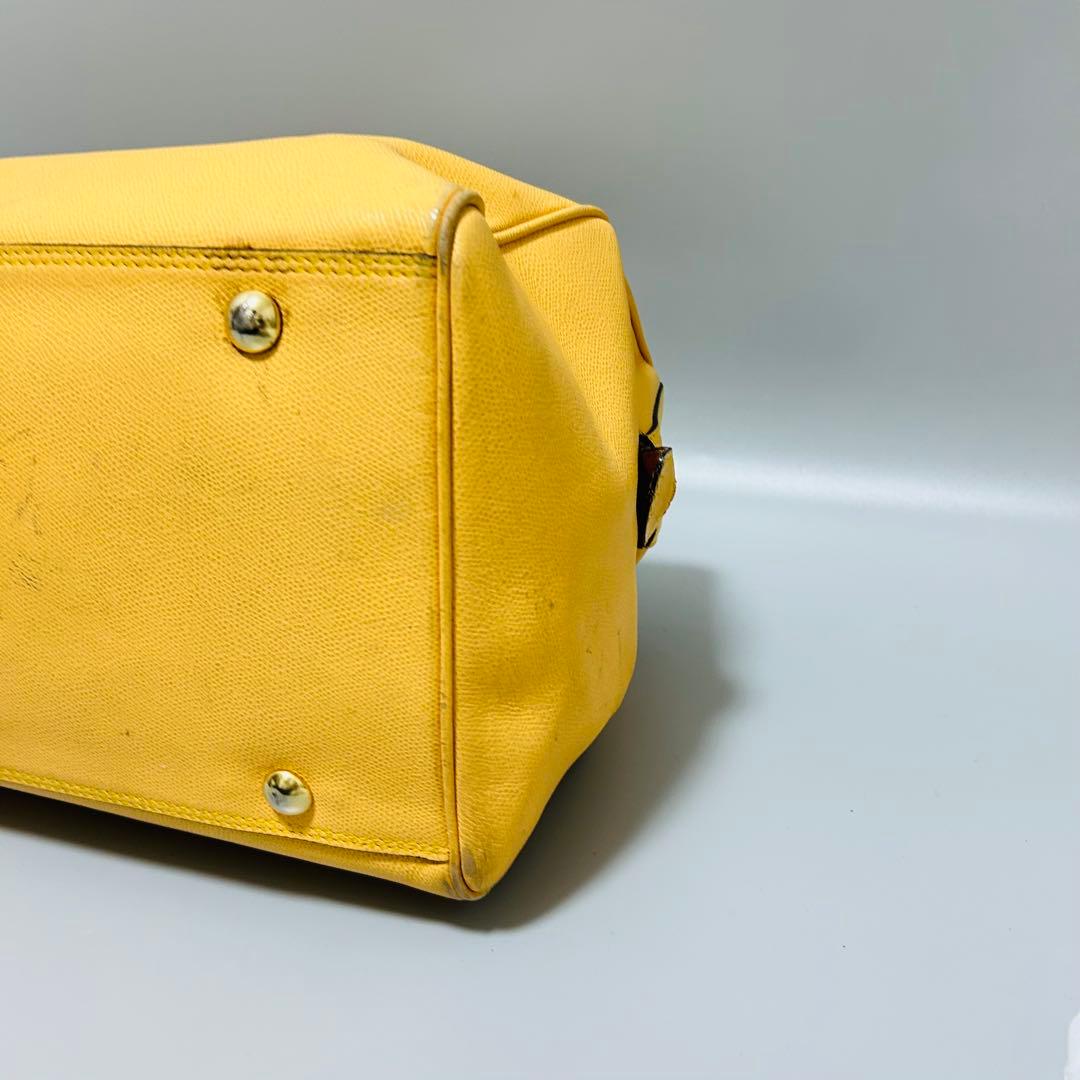 CELINE セリーヌ ボストンバッグ トラベルバッグ 大容量 イエロー系