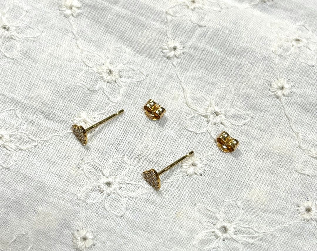 最終お値下げ新品未使用アーカーハートパヴェピアス