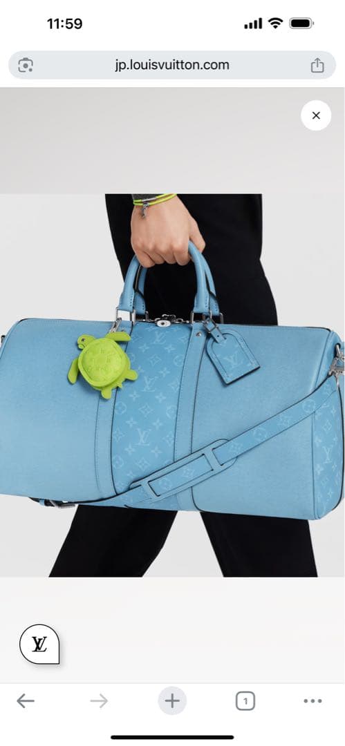 最終値引　ルイヴィトンBIJ LV タートルラインバッグチャームM02526