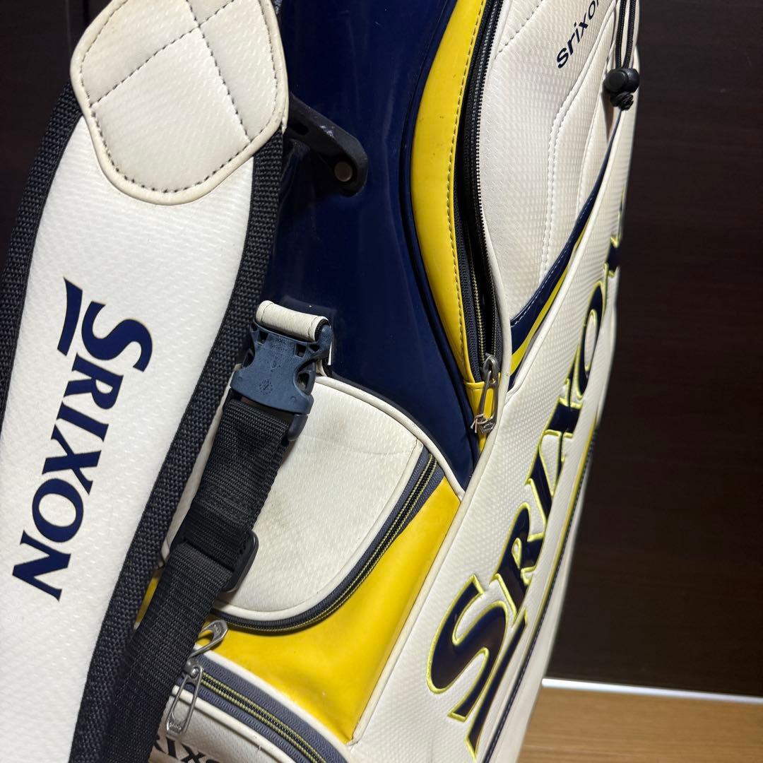 Srixon キャディバッグ ゴルフバッグ ホワイト/ブルー