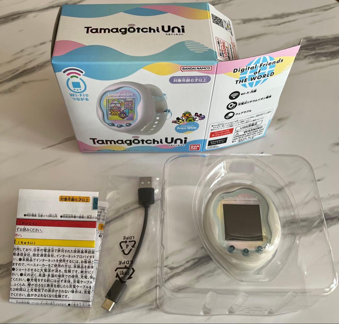 【中古】Tamagotchi Uni Prism White たまごっちユニ