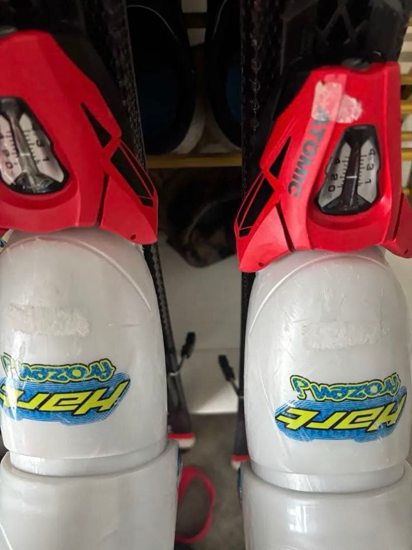 ATOMIC JX スキー 板 110、靴19〜20靴袋付きストック付きセット