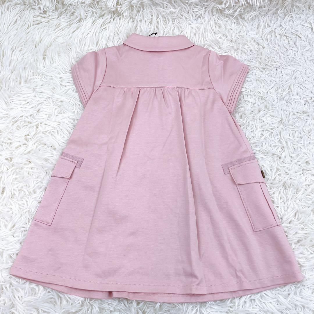 新品✨タグ付き BURBERRY ベビー服 半袖 ワンピース 丸襟 裏地付き