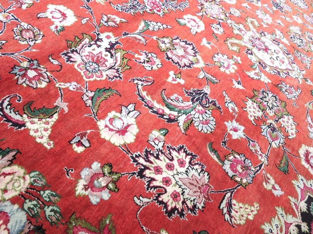 ペルシャ絨毯　クム　シルク　大判　絨毯　カーペット　高級