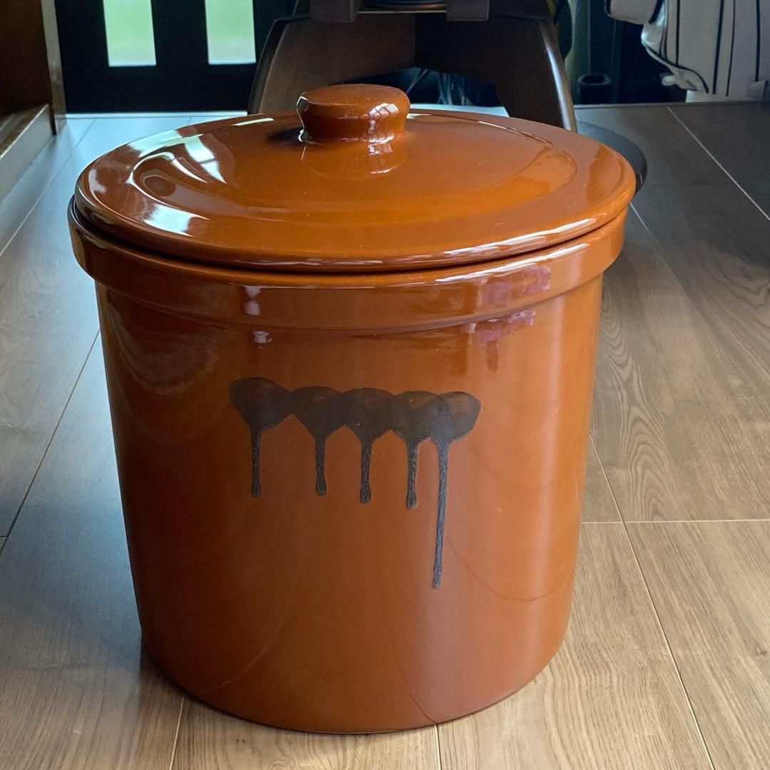 常滑焼の「久松窯 食品保存容器 5号 切立