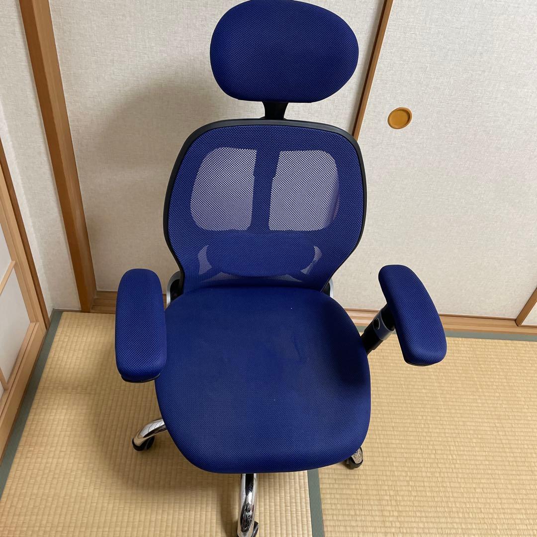 LOWYA オフィスチェア　メッシュチェア／椅子の高さ変えられない