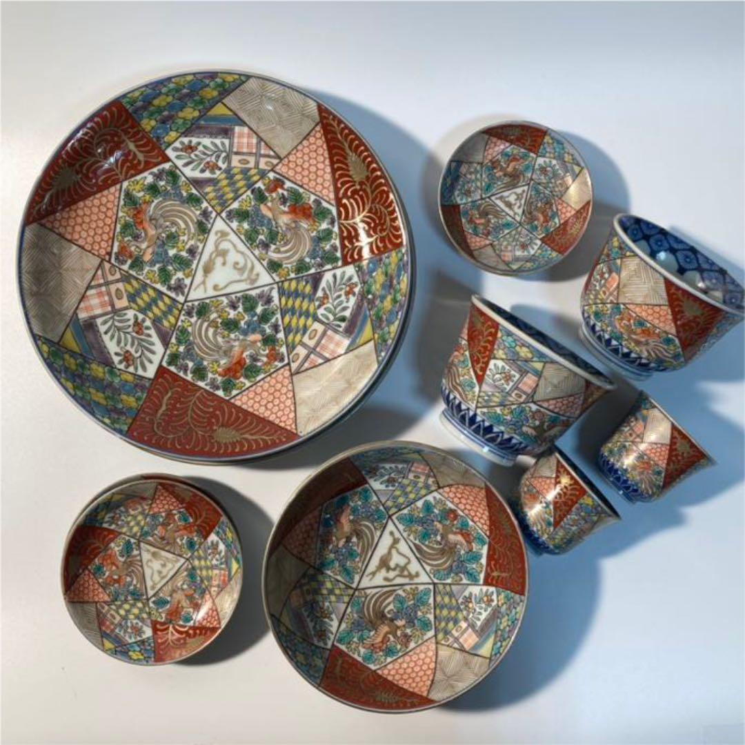 伊万里金欄手通りもの6点×2セット　骨董　古伊万里　R0216ダE