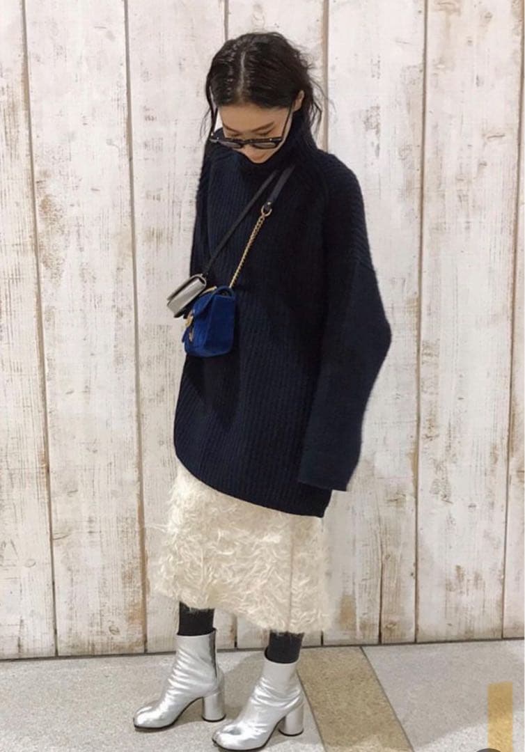 チャリータ　ウール　ファー　スカート