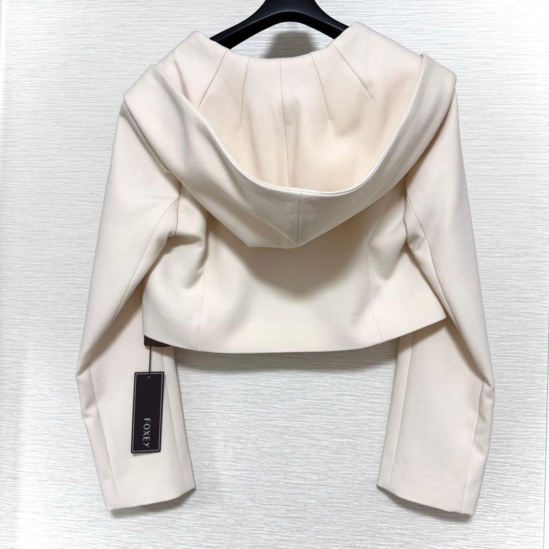 新品タグ付★FOXEY BOUTIQUE★ジャケット　パスティール38ホワイト