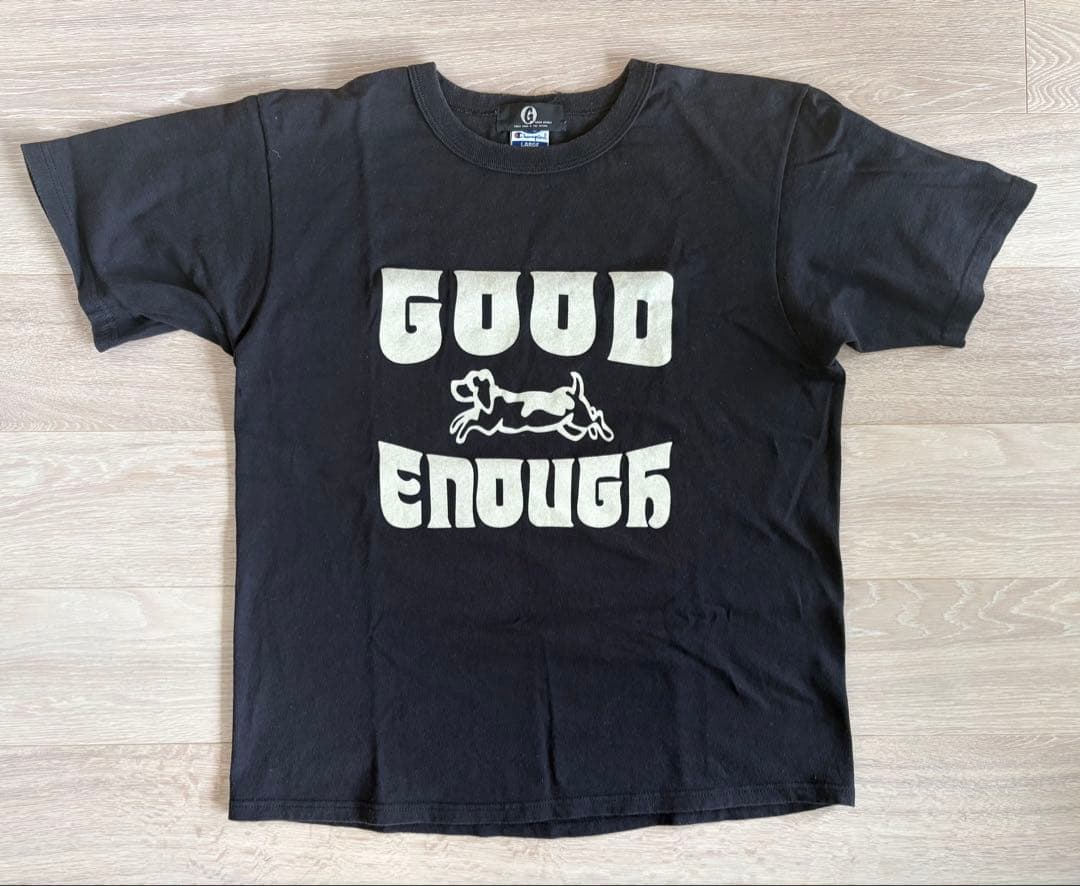 GOOD ENOUGH Tシャツ 黒 Champion