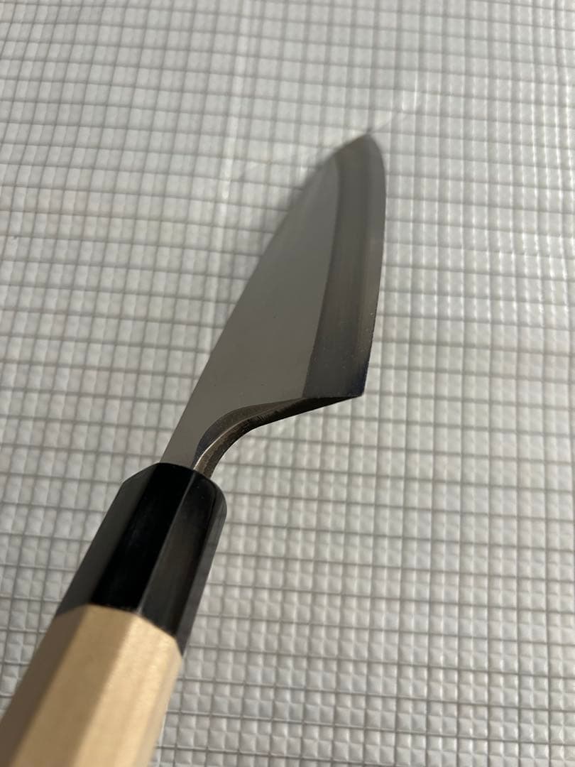 包丁 出刃包丁 銀三 165mm 水牛八角柄 ステンレス ①