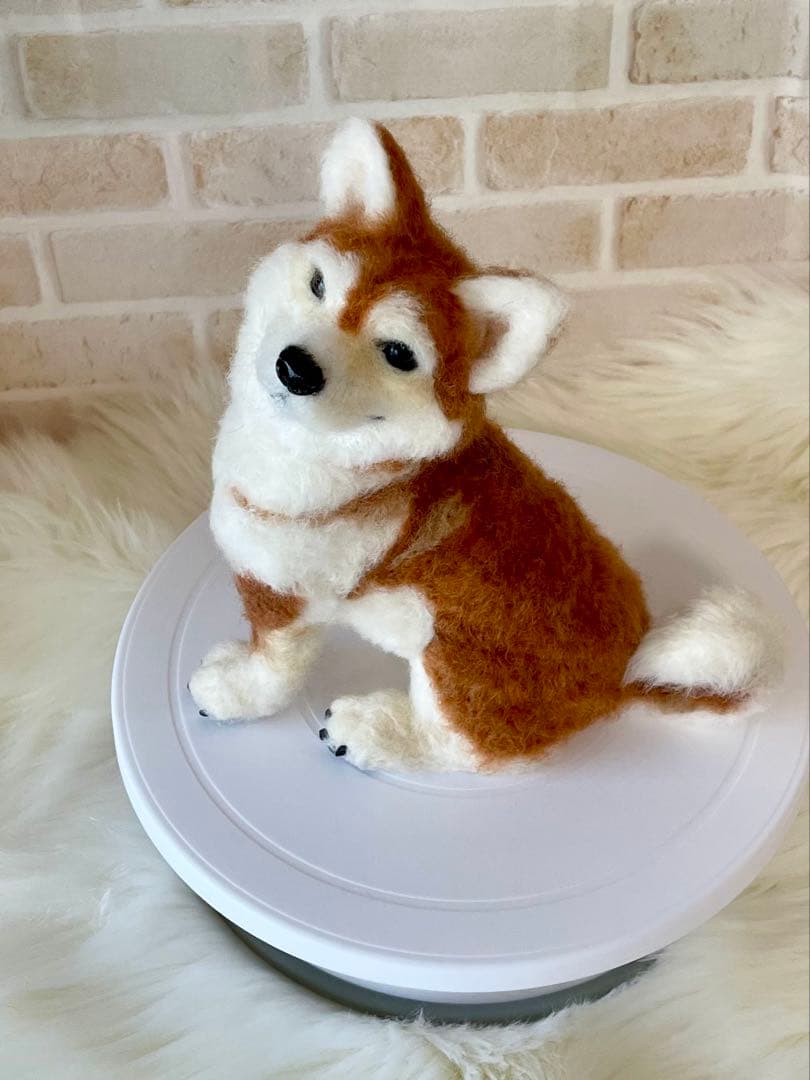羊毛フェルト　柴犬　momoichigo