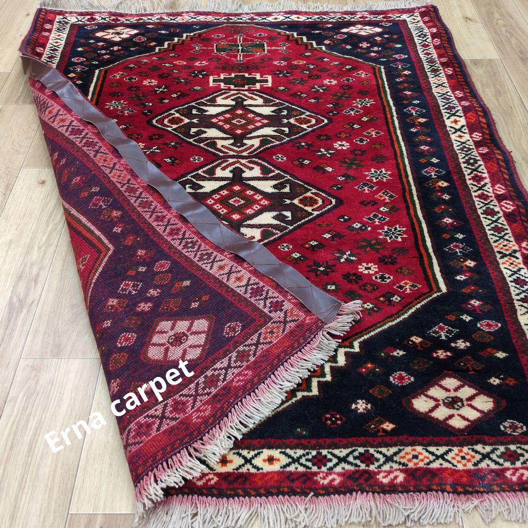 ペルシャ絨毯　シ－ラーズ産 147x117 クリーニング済 shiraz