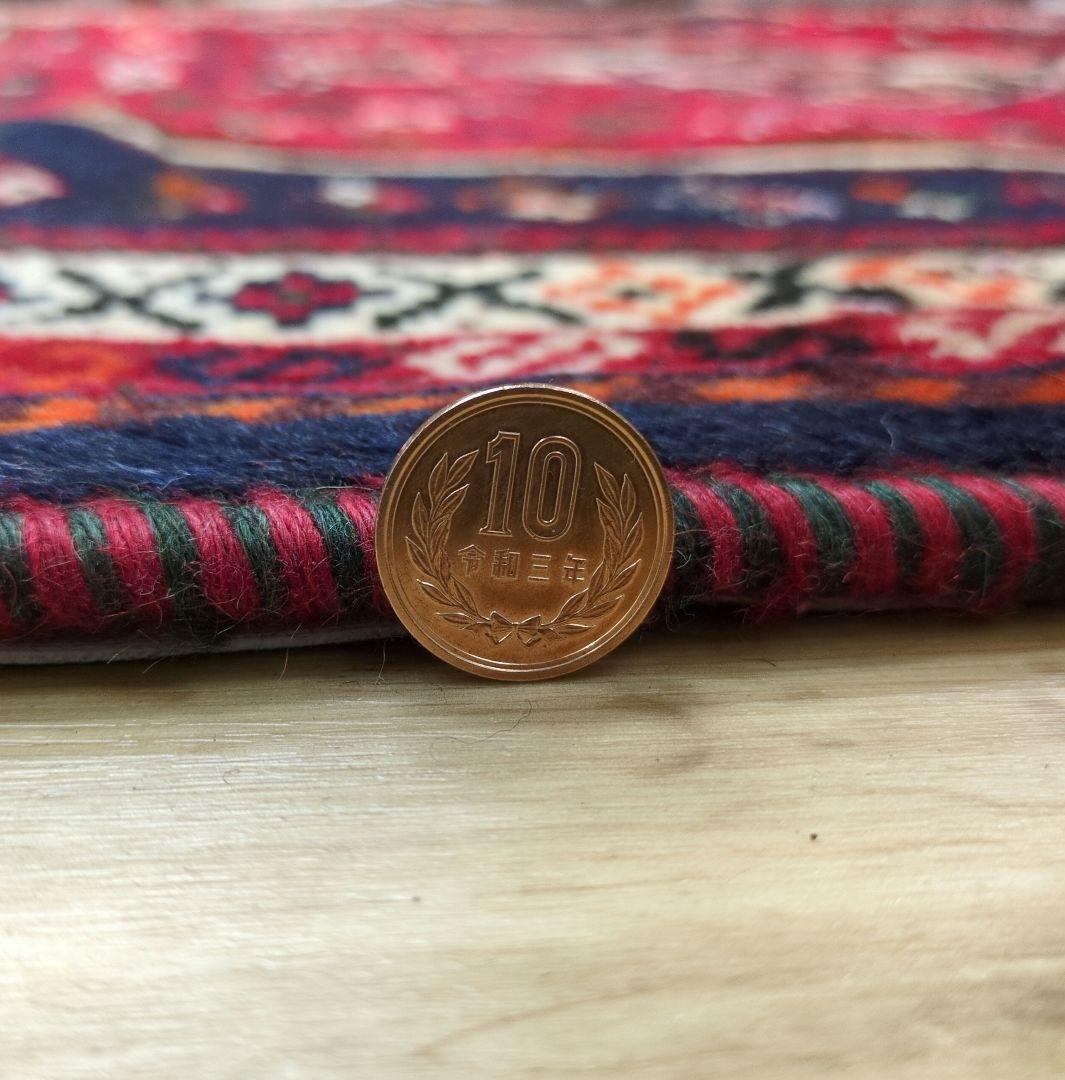 ペルシャ絨毯　シ－ラーズ産 147x117 クリーニング済 shiraz