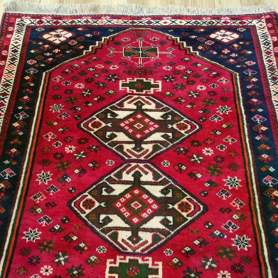 ペルシャ絨毯　シ－ラーズ産 147x117 クリーニング済 shiraz